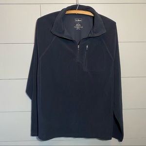 Men's Large LL Bean Quarter Zip Fleece